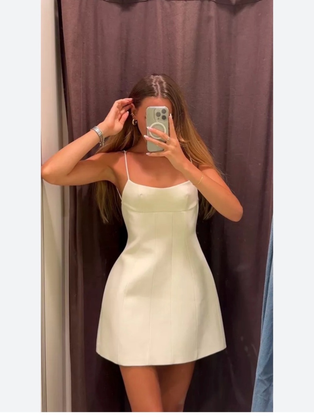 Zara Structured Mini Dress – Cream/Off White – NWT – Sold Out Style